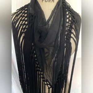 SILK fringe Scarf